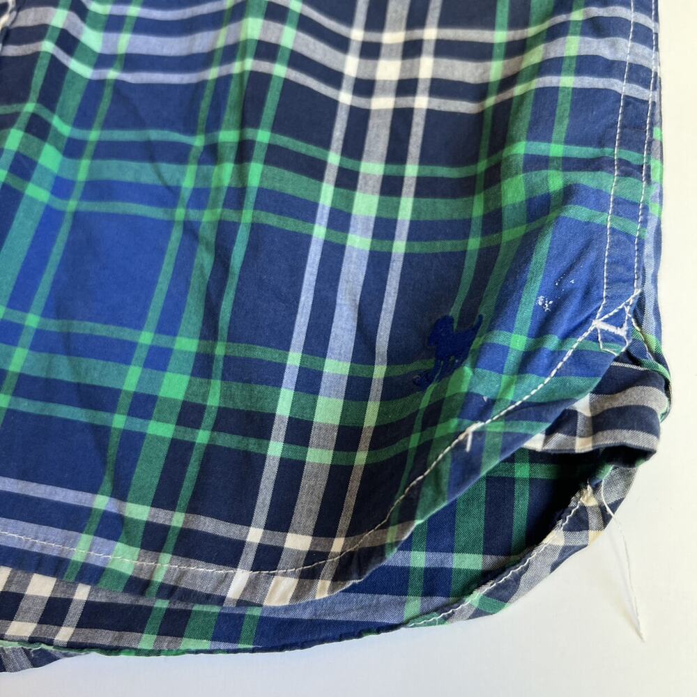 Mini Boden Plaid Button Down 7-8 - Picture 5 of 10